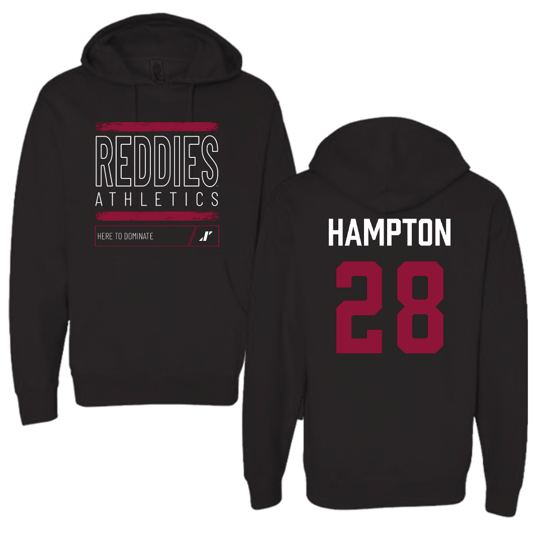 Henderson State University Football Black Dominate Hoodie - #28 Terrance Hampton