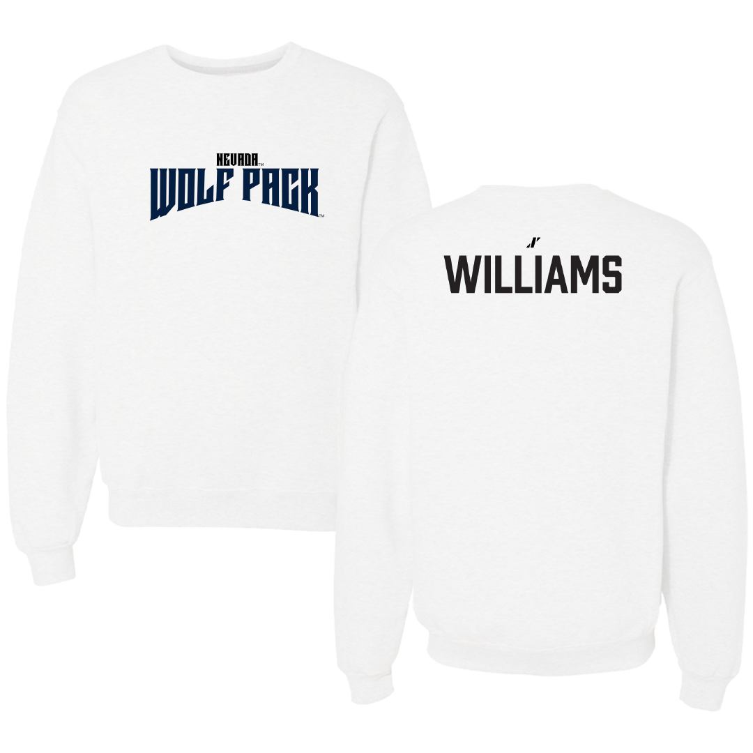 University of Nevada Cheer White Classic Crewneck - Sophie Williams