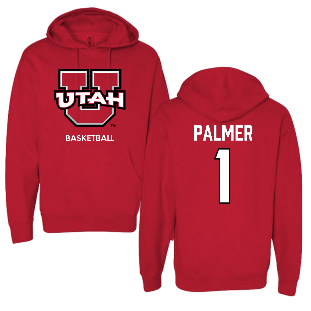 University of Utah Basketball (W) Red Utes Hoodie - #1 Isabel Palmer