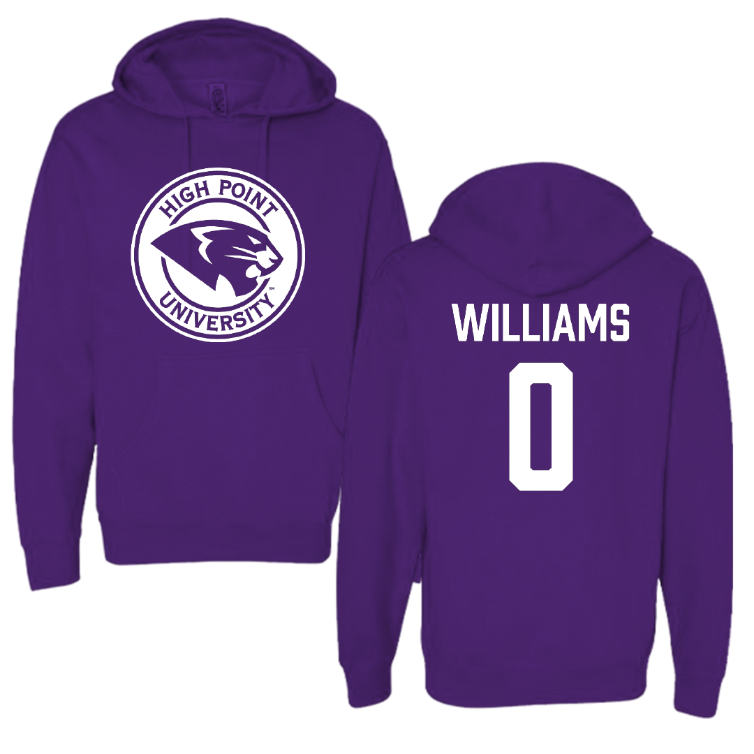 High Point University Soccer Purple Hoodie - #0 Kylee Williams
