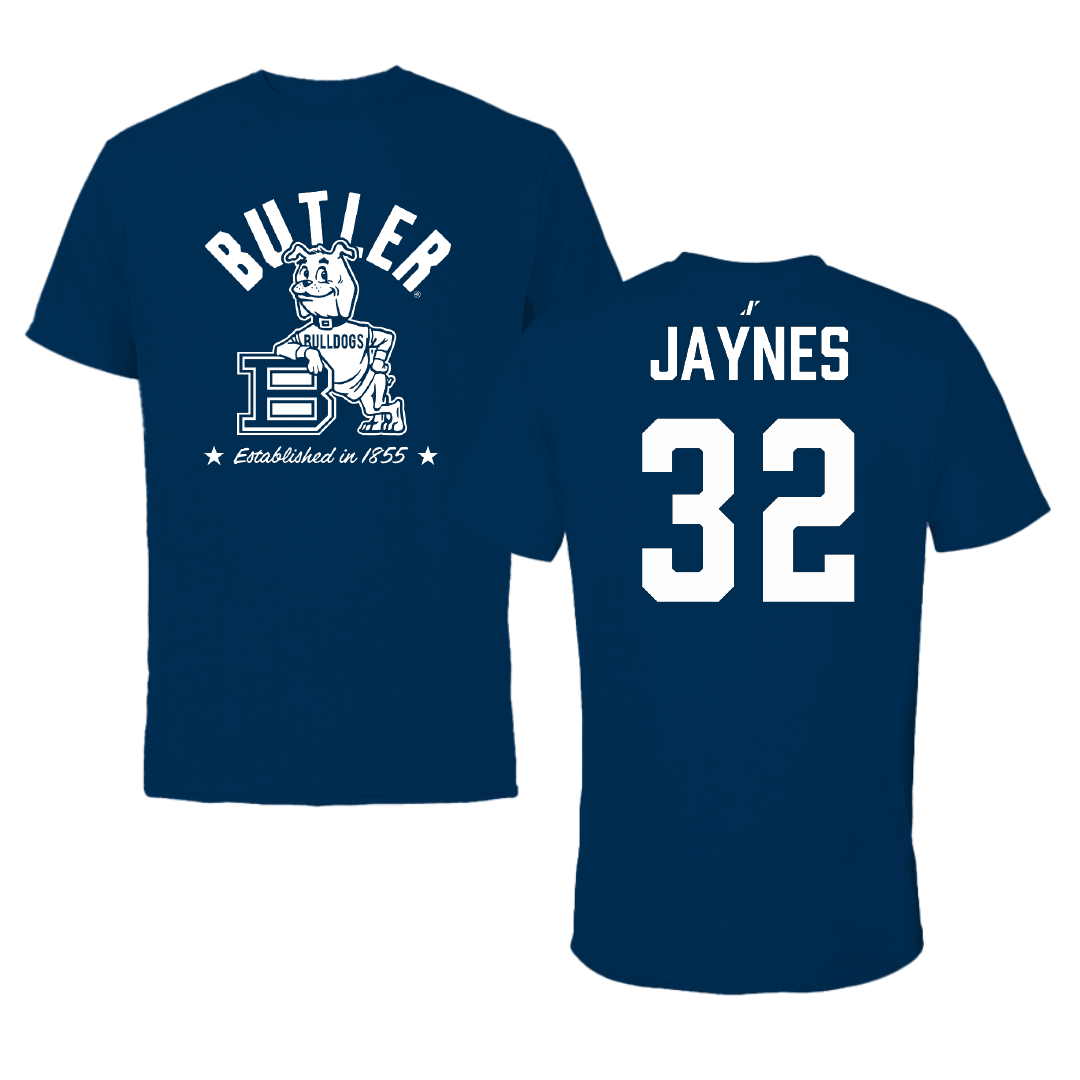Butler University Basketball Navy General Performance Tee - #32 Sydney Jaynes