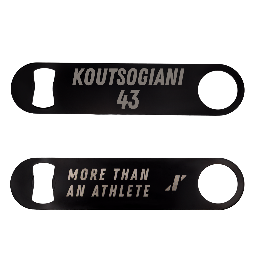 Robert Morris University Softball Black Bottle Opener - #43 Alaina Koutsogiani
