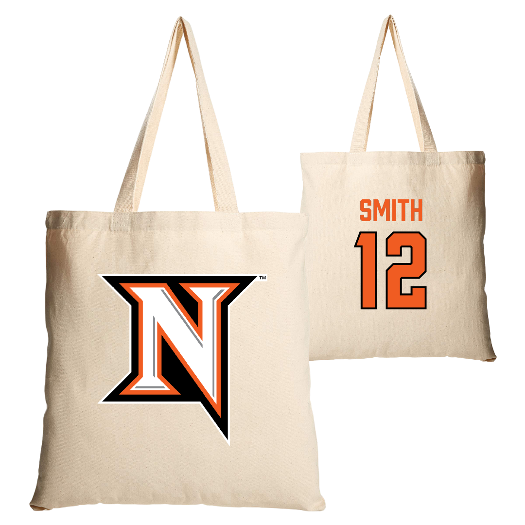 Northampton Community College Volleyball (M) Tan Canvas Tote Bag - #12 Luke Smith