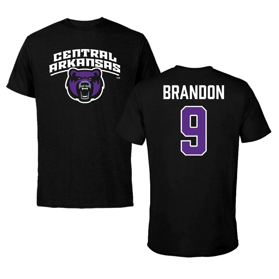 University of Central Arkansas Softball Black Performance Tee - #9 Trinity Brandon