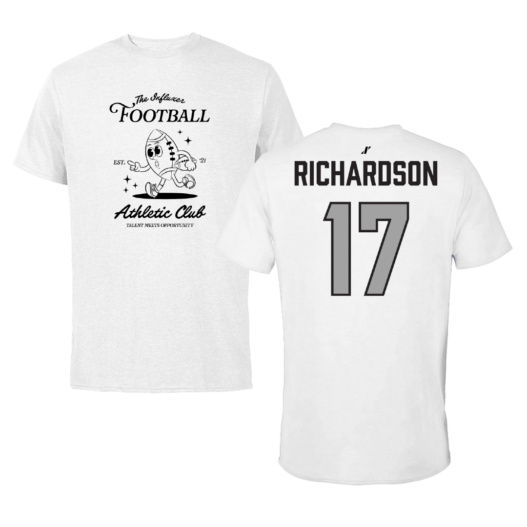 Football White Influxer Athletic Club Tee - #17 Malik Richardson