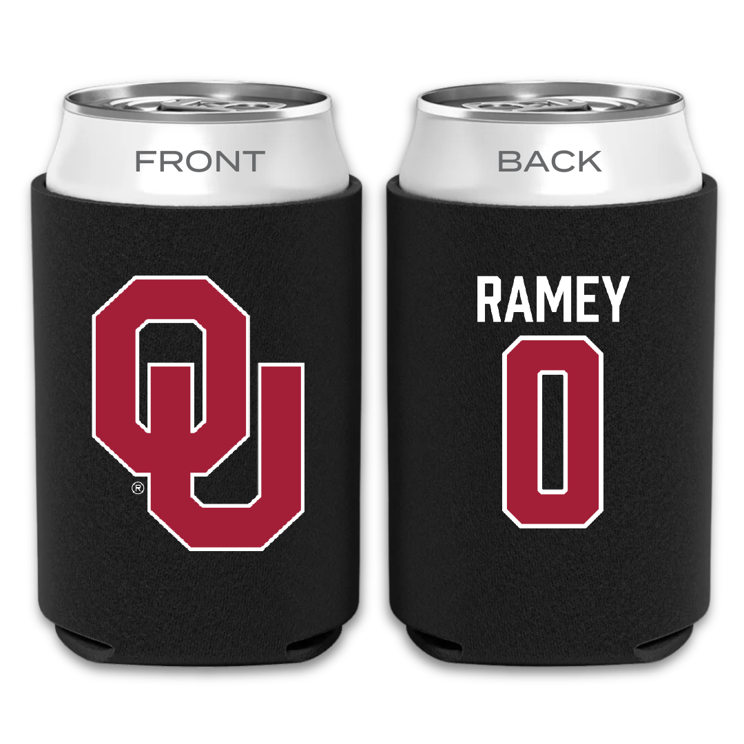 University of Oklahoma Soccer Black Can Cooler - #0 Olivia Ramey