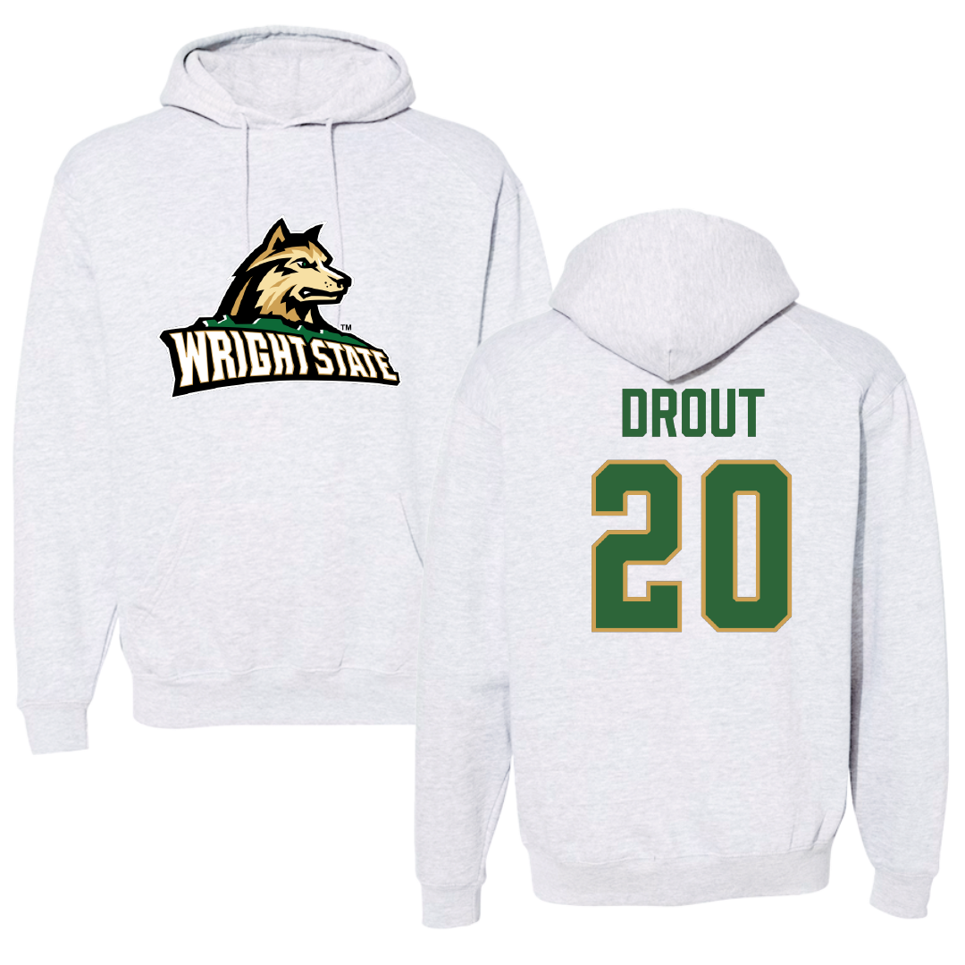 Wright State University Basketball Light Gray Hoodie - #20 MaKenzie Drout