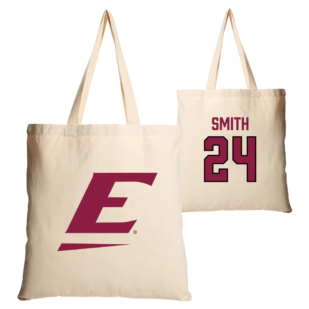 Eastern Kentucky University Football Tan Canvas Tote Bag - #24 Kaden Smith