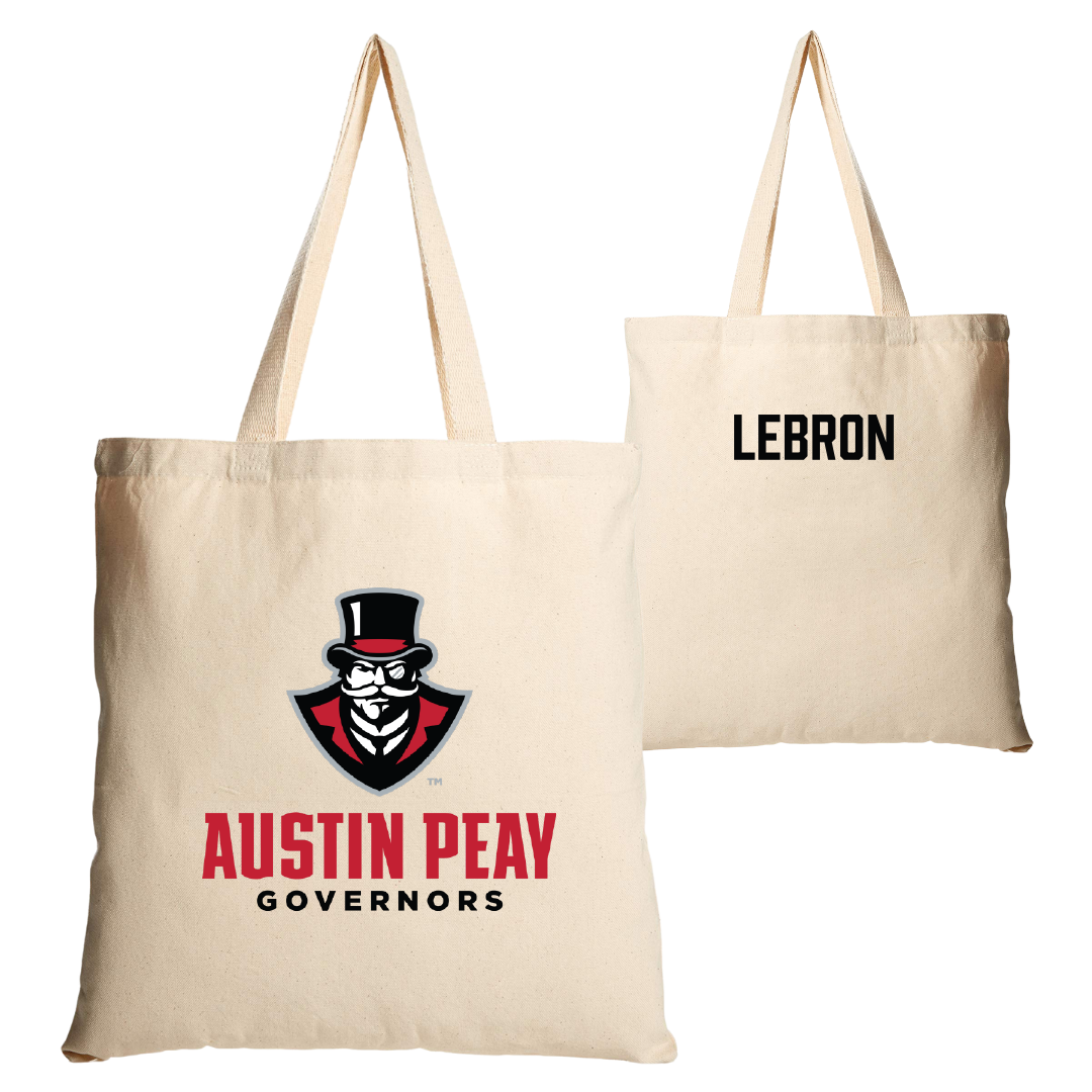Austin Peay State University TF and XC Tan Canvas Tote Bag - Richie Lebron