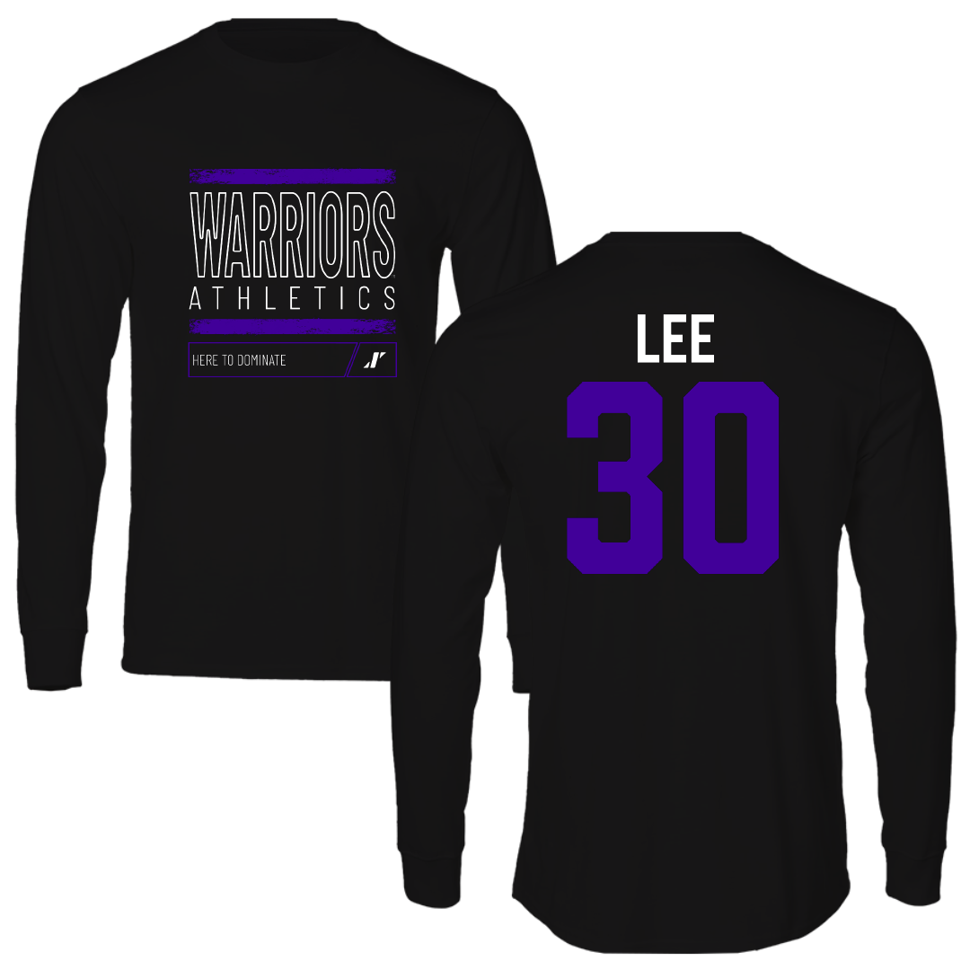 Winona State University Baseball Black Dominate Long Sleeve - #30 Peyton Lee