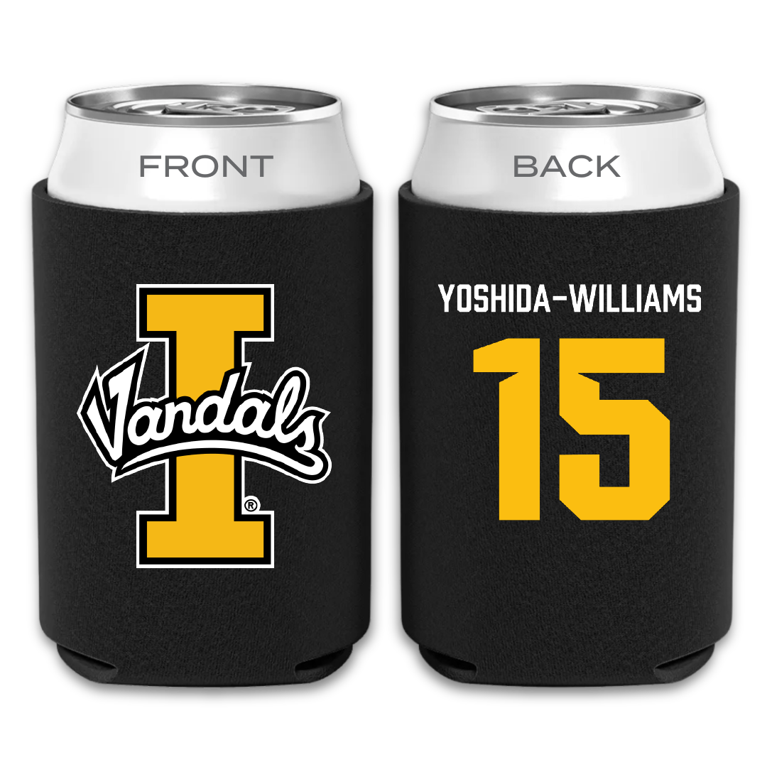 University of Idaho Soccer Black Can Cooler - #15 Karli Yoshida-Williams