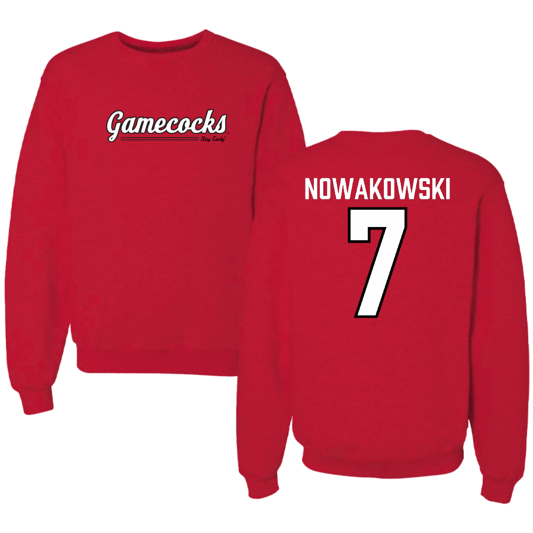 Jacksonville State University Softball Red General Crewneck - #7 Morgan Nowakowski
