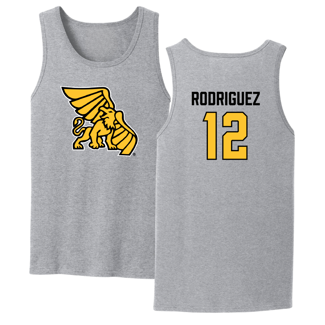 Missouri Western State University Baseball Sport Gray Tank Top - #12 Diego Rodriguez