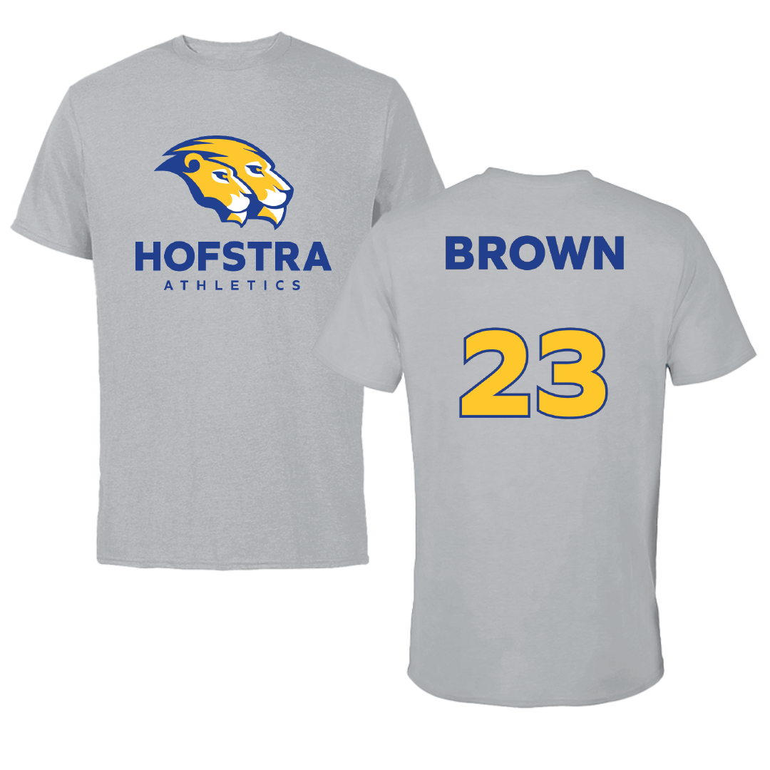 Hofstra University Basketball (W) Sport Gray Tee - #23 Onna Brown