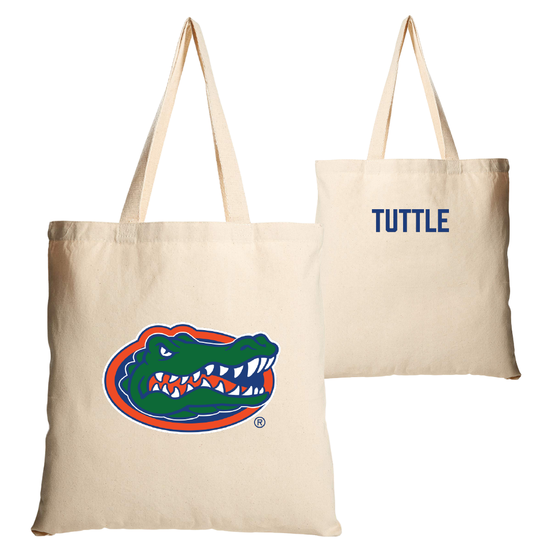 University of Florida Golf Tan Canvas Tote Bag - Karoline Tuttle