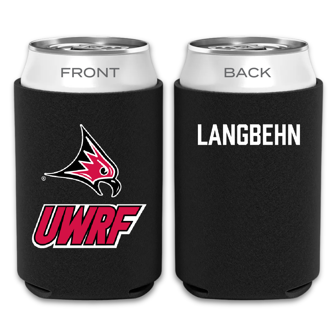 University of Wisconsin-River Falls Tennis Black Can Cooler - Alicia Langbehn