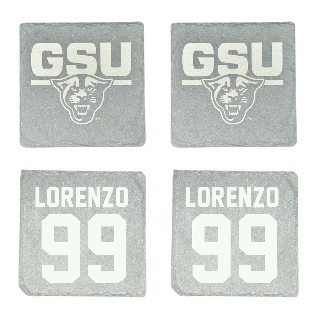 Georgia State University Football Stone Coaster (4 Pack)  - #99 Christian Lorenzo