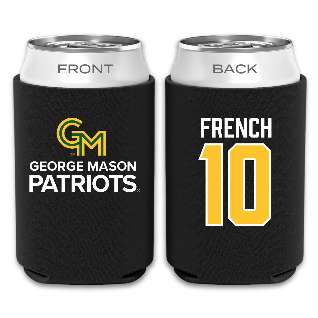 George Mason University Volleyball Black Can Cooler - #10 Liam French