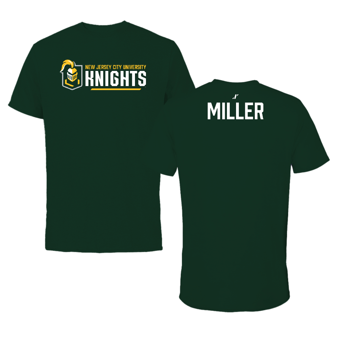 New Jersey City University Wrestling (W) Forest Green General Performance Tee - Gabrielle Miller