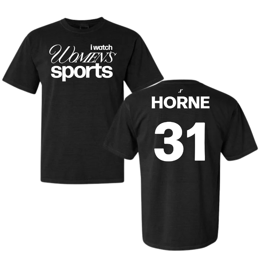 Southeastern Louisiana University Basketball Black WHM Comfort Colors Tee - #31 Alexius Horne