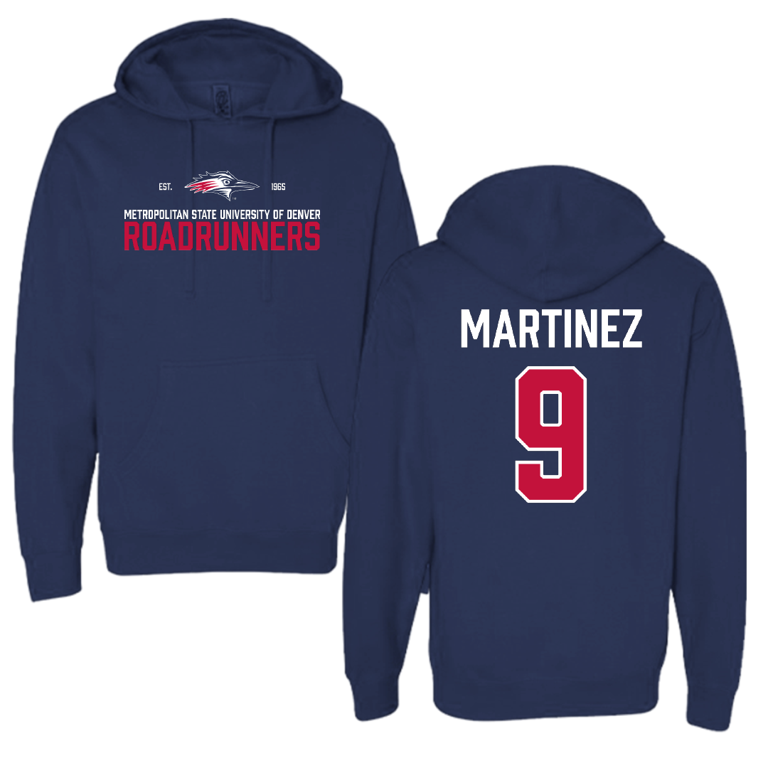 Metropolitan State University of Denver Baseball Navy General Hoodie - #9 Alek Martinez