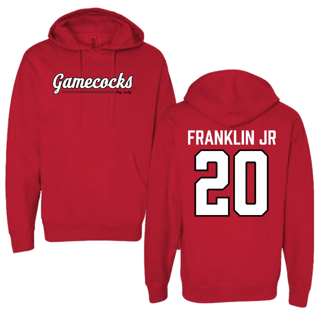 Jacksonville State University Football Red General Hoodie - #20 Travis Franklin Jr