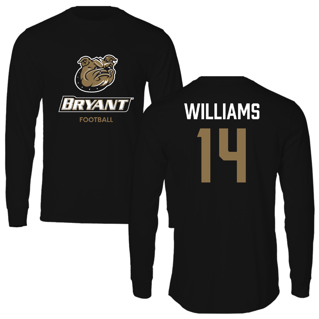 Bryant University Football Black Long Sleeve - #14 Ryan Williams