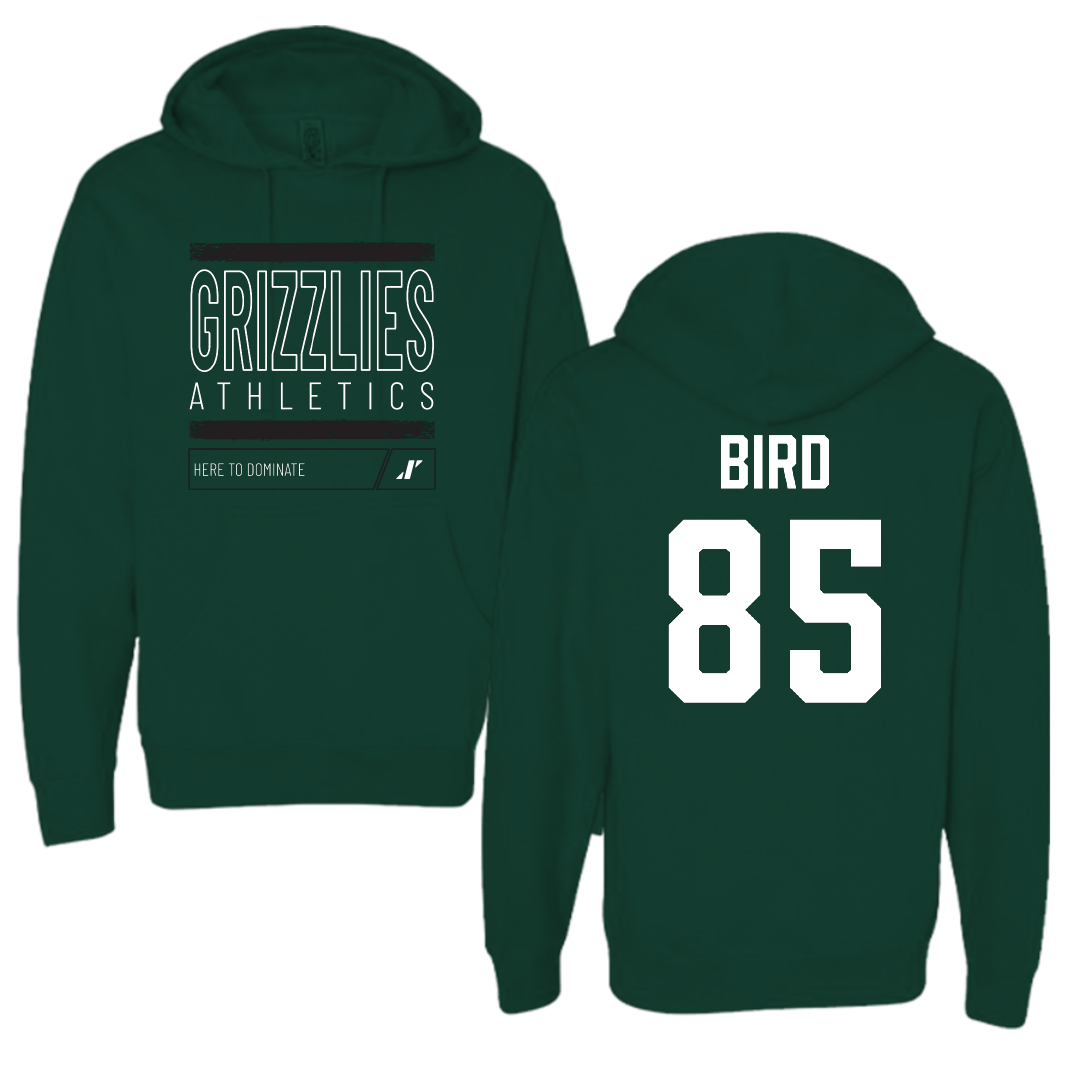 Adams State University Football Forest Green Dominate Hoodie - #85 Ethan Bird
