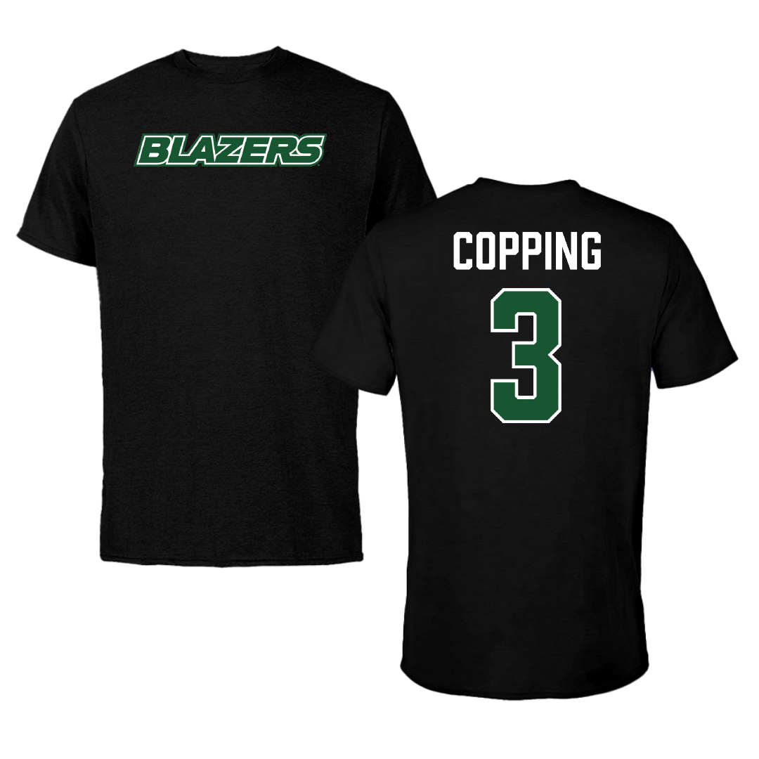 University of Alabama at Birmingham Beach Volleyball Black Performance Tee - #3 Arden Copping