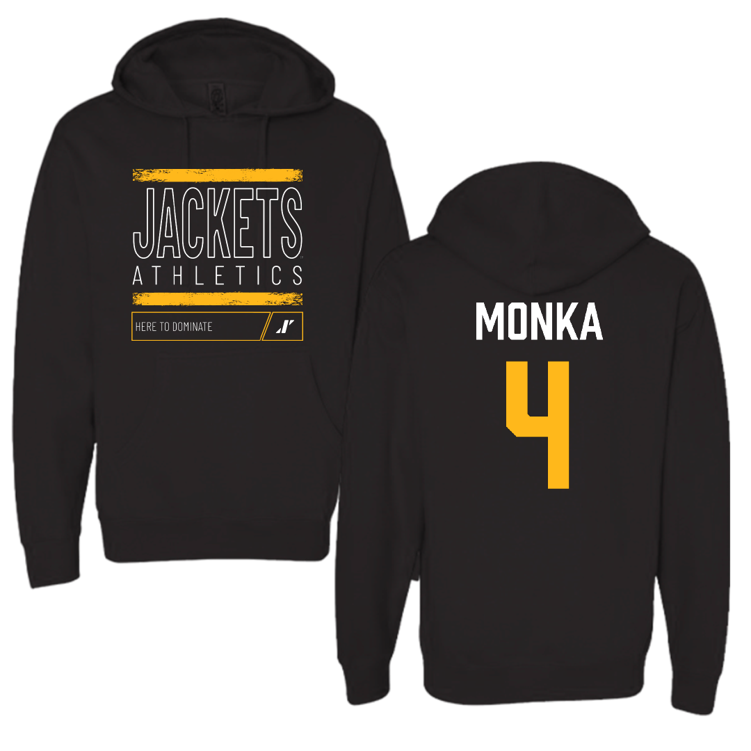 American International College Basketball Black Dominate Hoodie - #4 Eden Monka