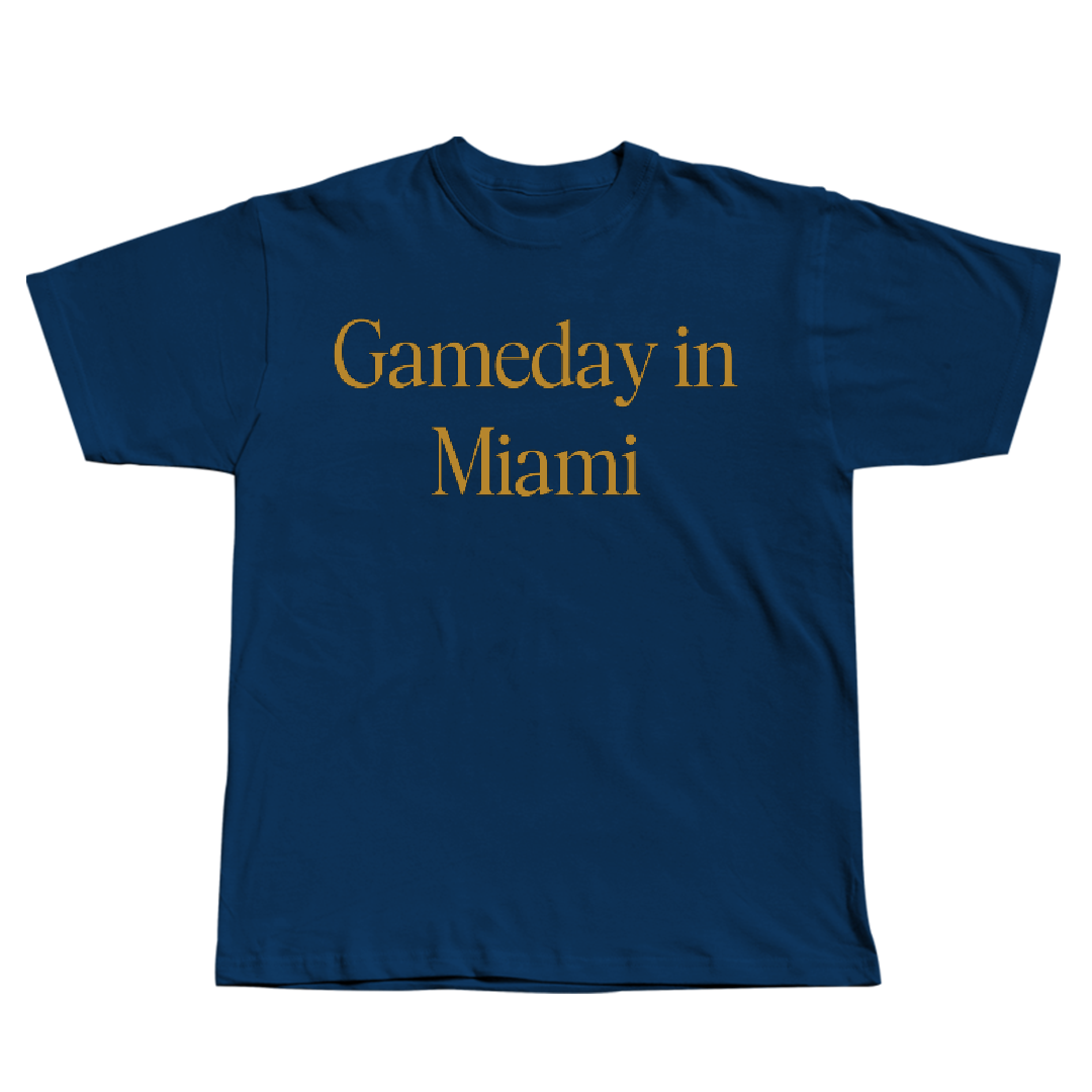 Florida International University Baseball Navy Gameday Tee - #24 Evan Alwine