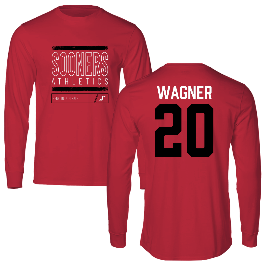 University of Oklahoma Soccer Crimson Dominate Long Sleeve - #20 Chelsea Wagner