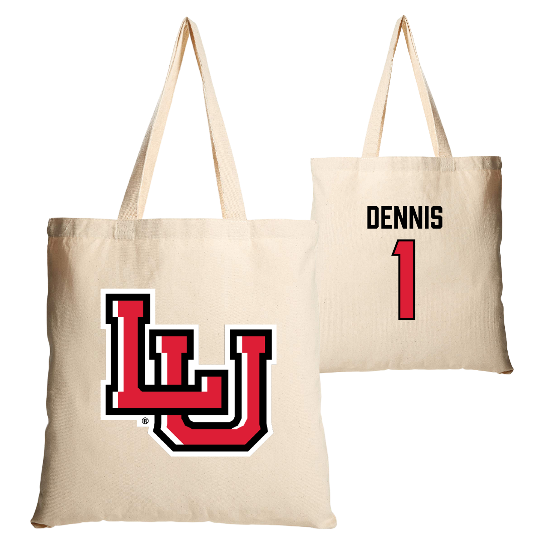Lamar University Football Tan Canvas Tote Bag - #1 Andre Dennis