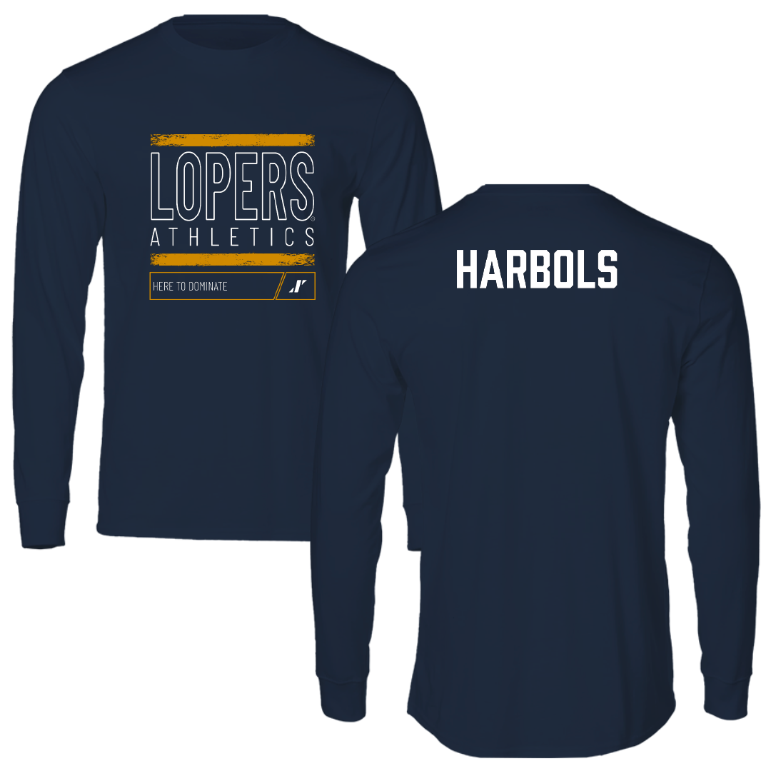 University of Nebraska at Kearney TF and XC Navy Dominate Long Sleeve - Richard Harbols