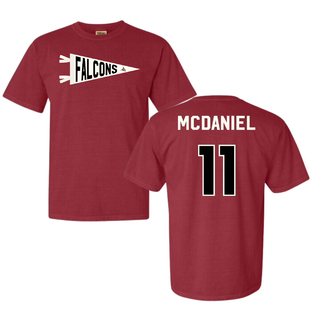 University of Wisconsin-River Falls Soccer Crimson Pennant Comfort Colors Tee - #11 Brooke McDaniel