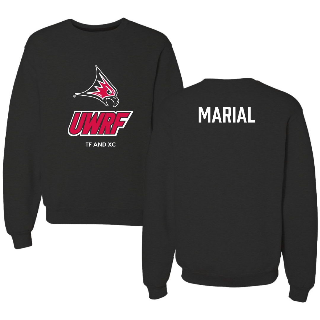 University of Wisconsin-River Falls TF and XC Black Crewneck - Yaih Marial