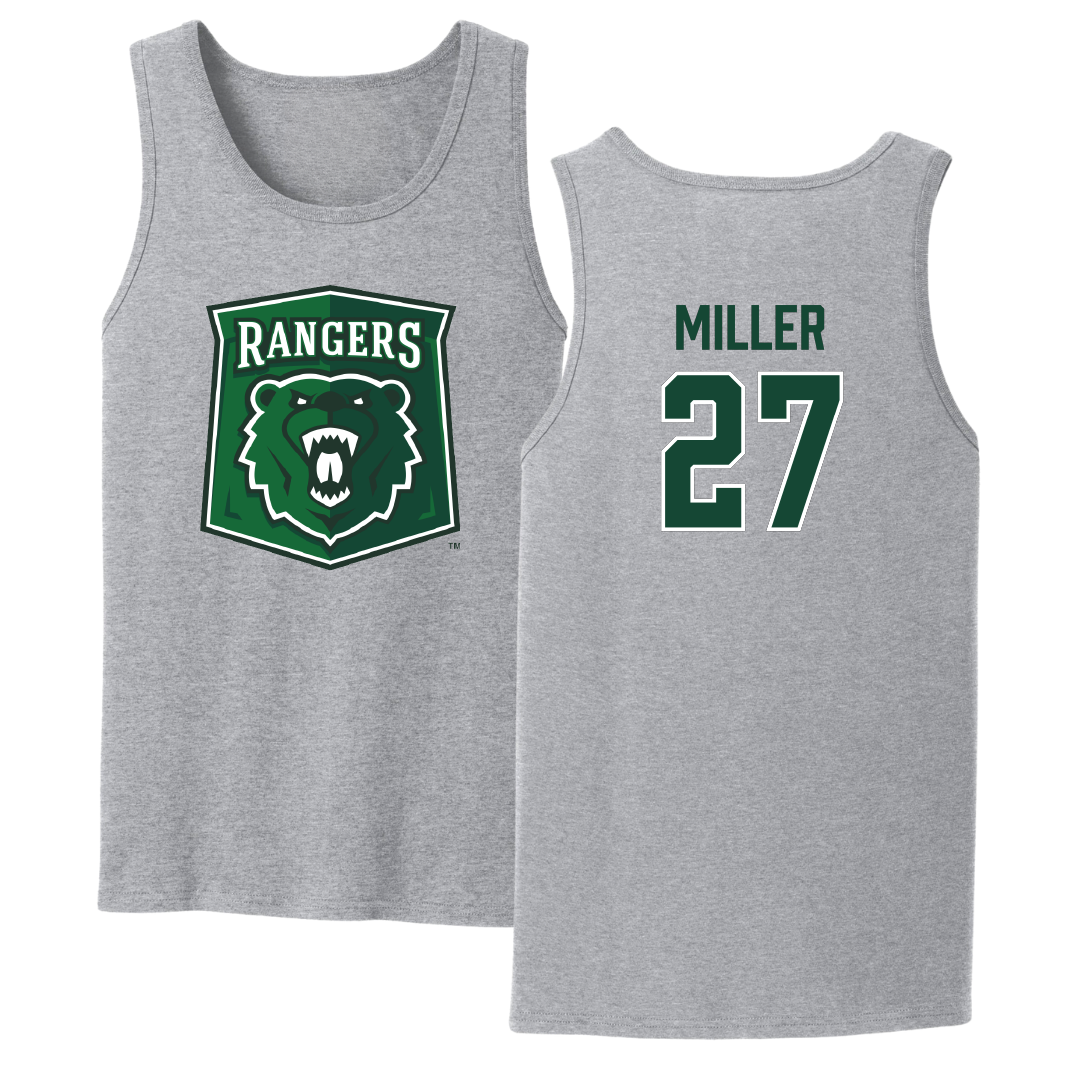 University of Wisconsin-Parkside Baseball Sport Gray Tank Top - #27 Brennen Miller