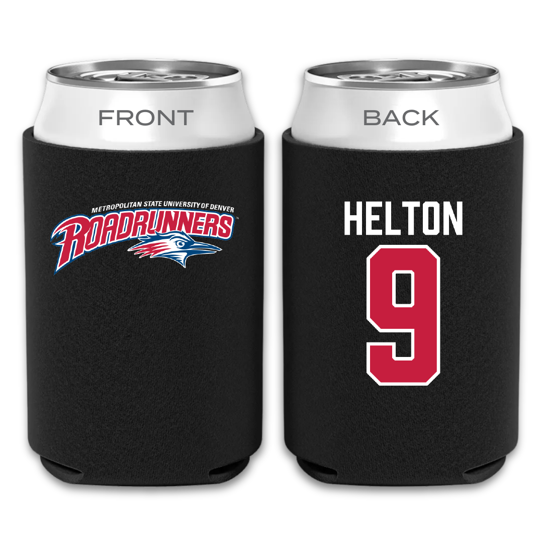 Metropolitan State University of Denver Baseball Black Can Cooler - #9 Brad Helton