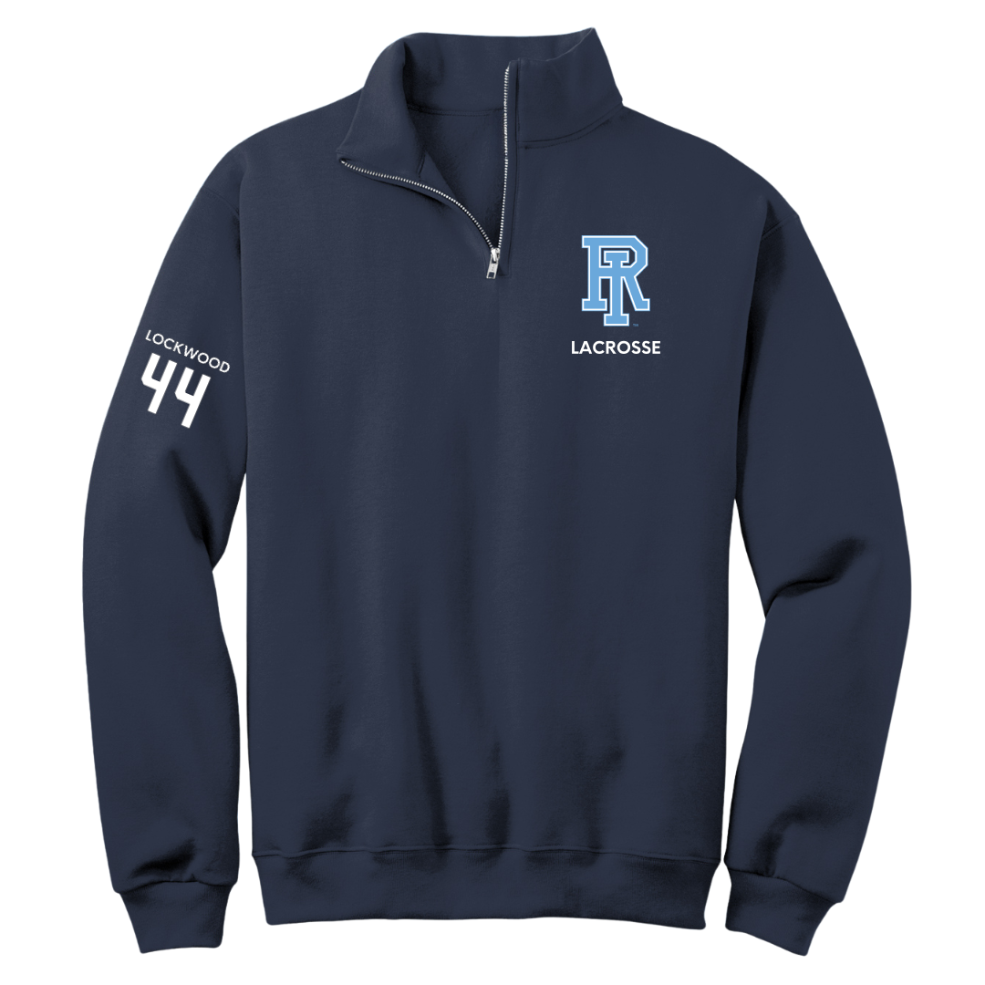 University of Rhode Island Lacrosse (W) Navy Quarter-Zip - #44 Zoe Lockwood