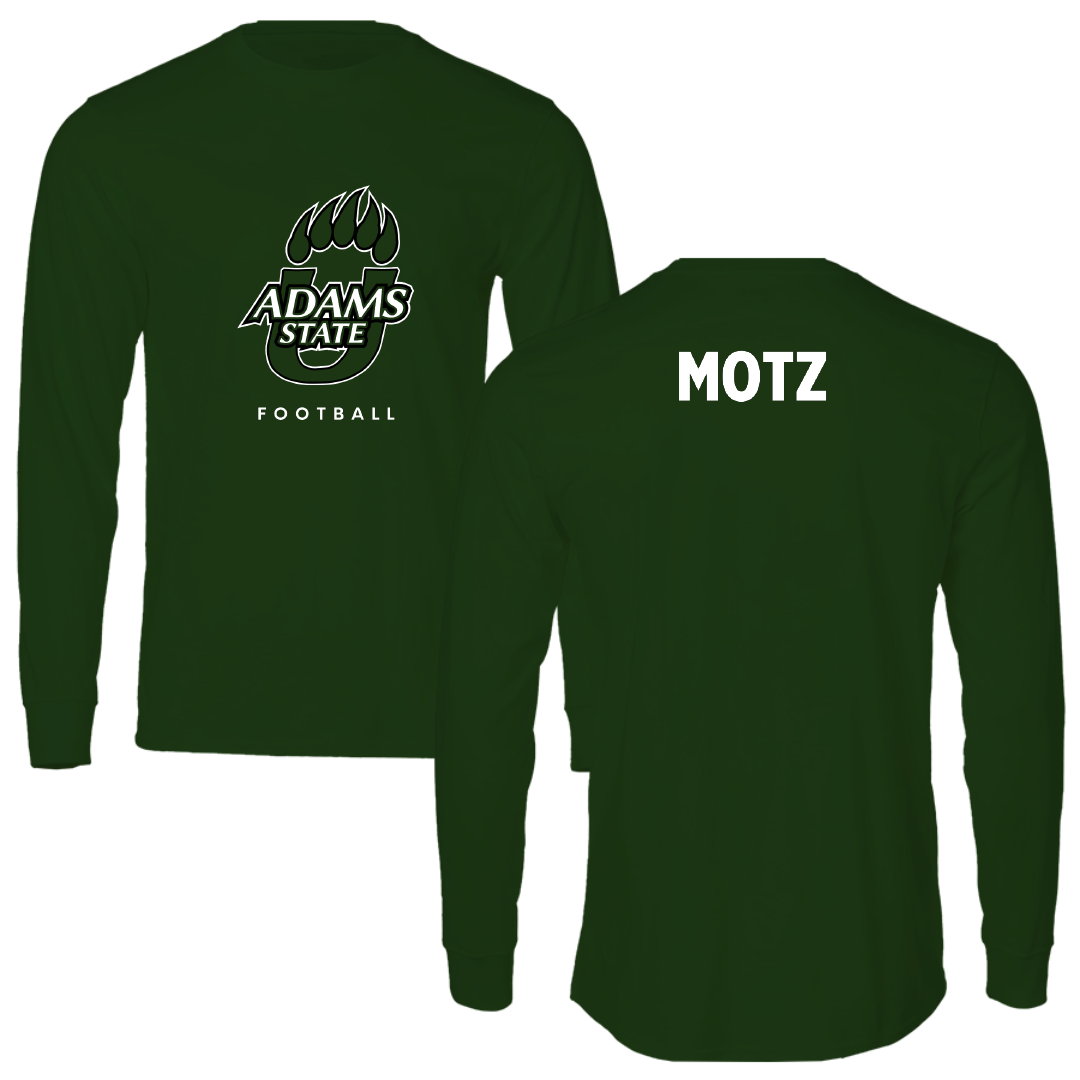 Adams State University Football Forest Green Long Sleeve - Michael Motz