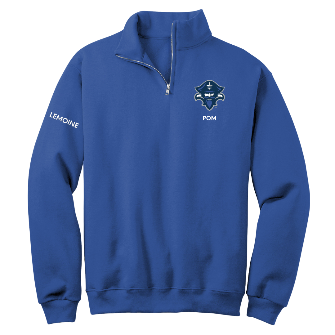 University of New Orleans POM Blue Quarter-Zip - Maysie Lemoine