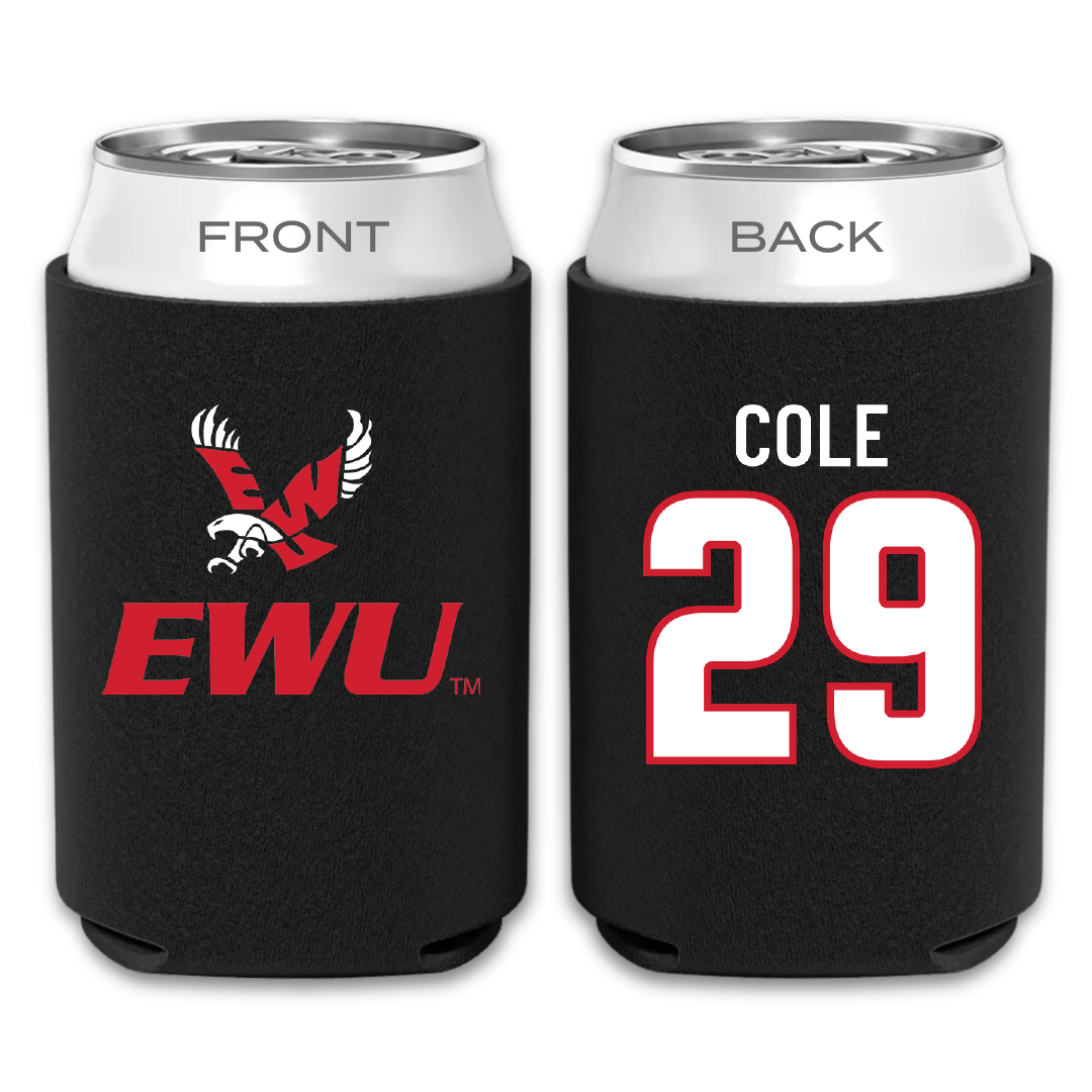 Eastern Washington University Soccer Black Can Cooler - #29 Elisabeth Cole