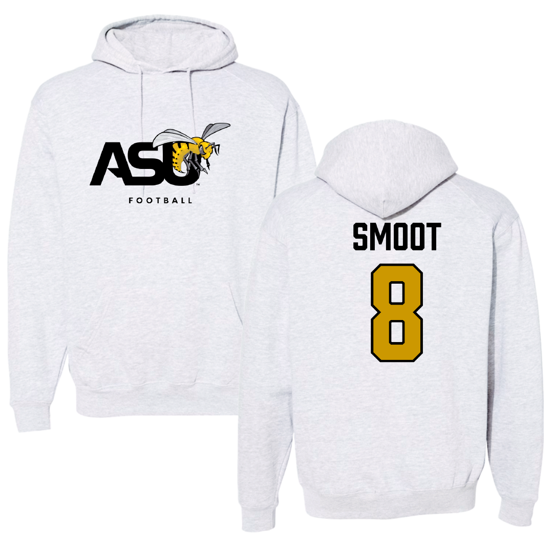 Alabama State University Football Gray Hoodie - #8 TeSean Smoot