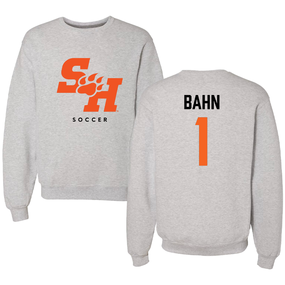 Sam Houston State University Soccer Gray Crewneck - #1 Katie Bahn