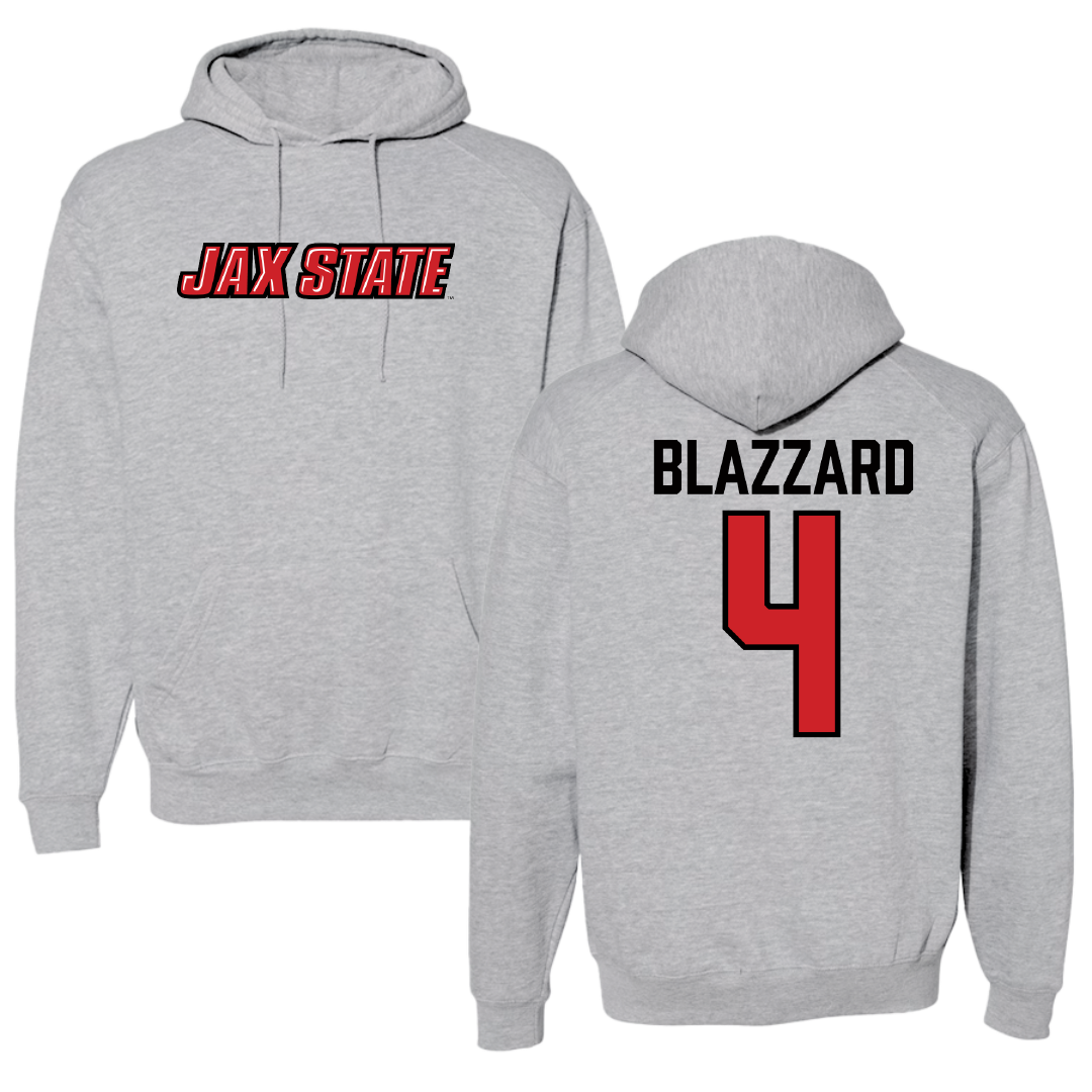 Jacksonville State University Volleyball Sport Gray Hoodie - #4 Morgan Blazzard