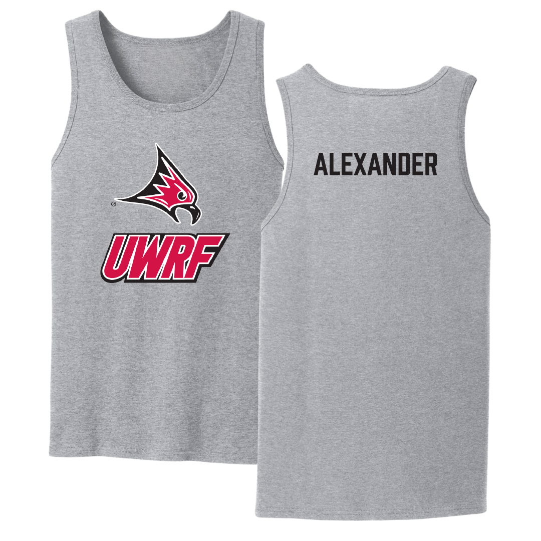 University of Wisconsin-River Falls TF and XC Sport Gray Tank Top - Joel Alexander