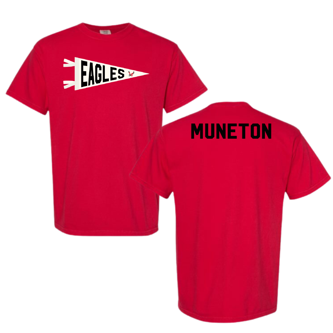 Eastern Washington University TF and XC Red Pennant Comfort Colors Tee - Jasmin Muneton