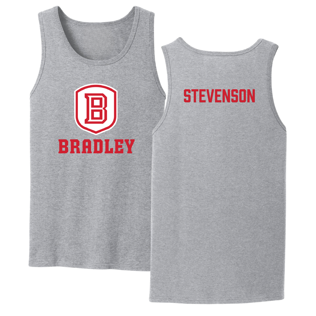 Bradley University Golf Sport Gray Tank Top - Carter Stevenson