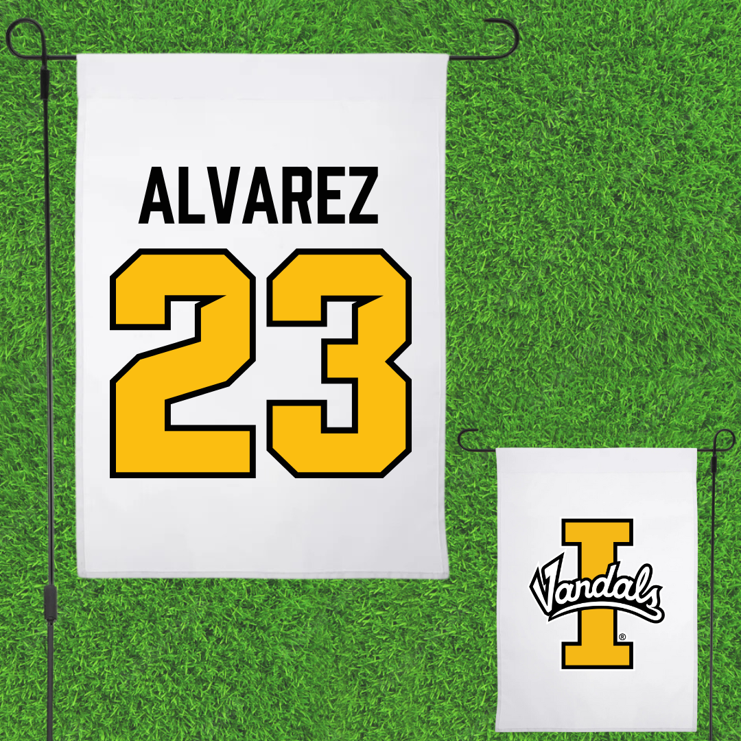 University of Idaho Soccer White Garden Flag - #23 Naomi Alvarez