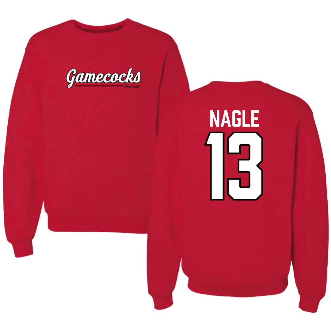 Jacksonville State University Soccer Red General Crewneck - #13 Tia Nagle